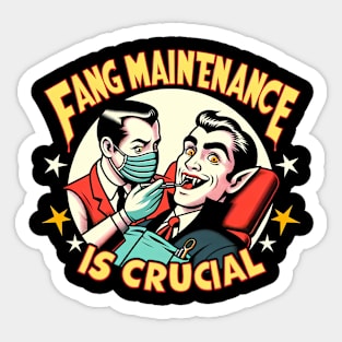 Fang Maintenance - Comic Sticker